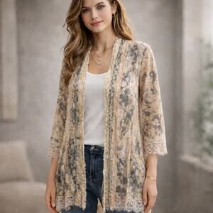NWT Anthropologie by Eloise Lace Kimono Size Medium Large